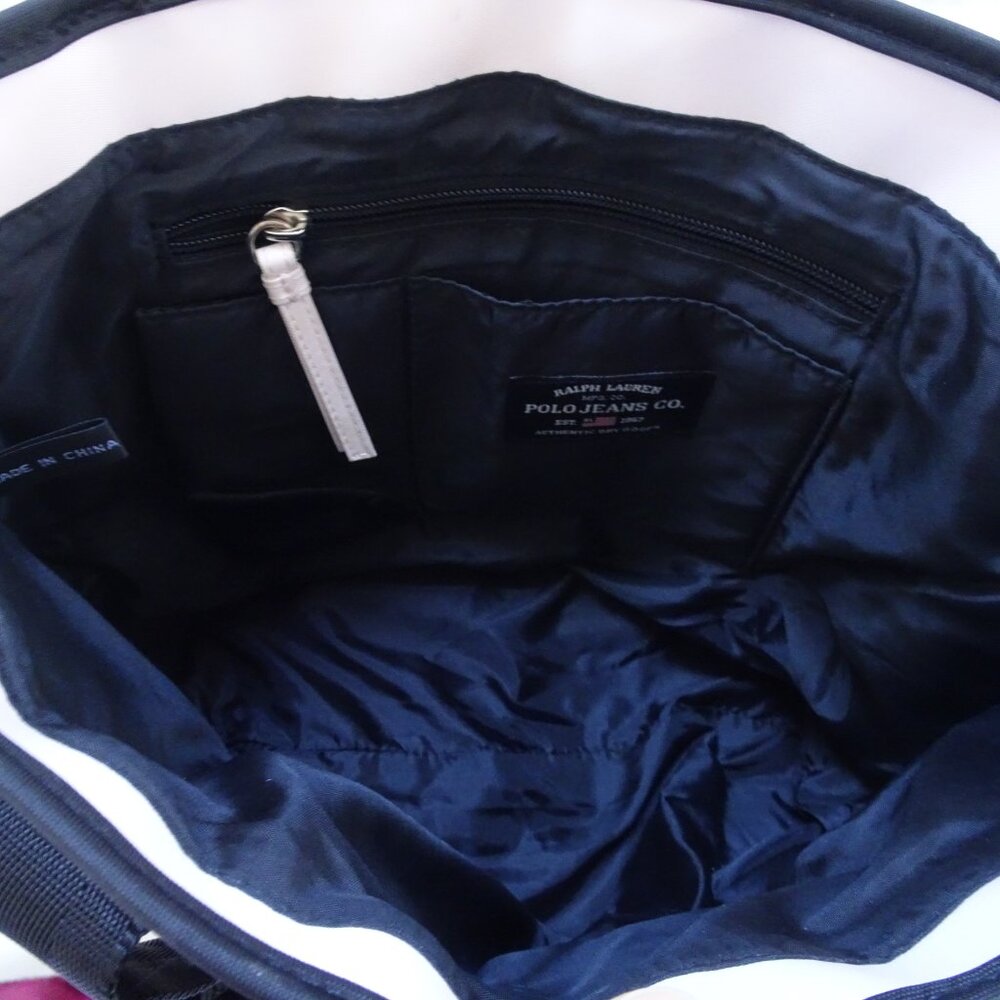 Polo Jeans Co. Nylon Tote Bag Y2K 90's Vintage - Picture 7 of 8